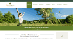 Desktop Screenshot of naturheilpraxis-muehlentor.de